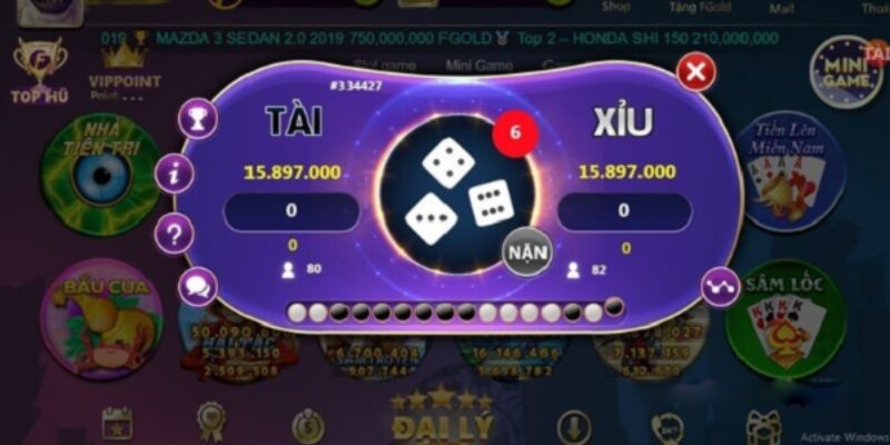 Tính thưởng khi chơi game Sicbo